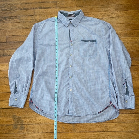 Robert Graham Men's Blue Checkered Shirt - Picture 3 of 9